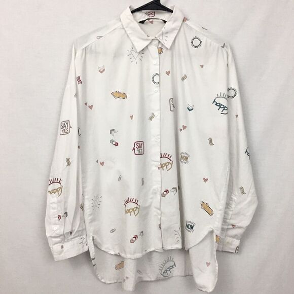 Zara basics women’s oversized button up shirt - Picture 6 of 13